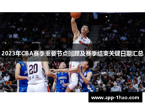 2023年CBA赛季重要节点回顾及赛季结束关键日期汇总